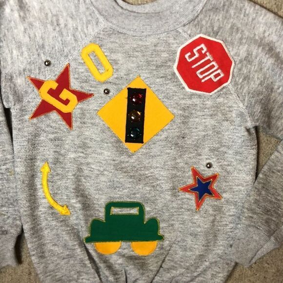 Vintage 1980’s “Stop Go” Patch sweatshirt - Picture 2 of 7